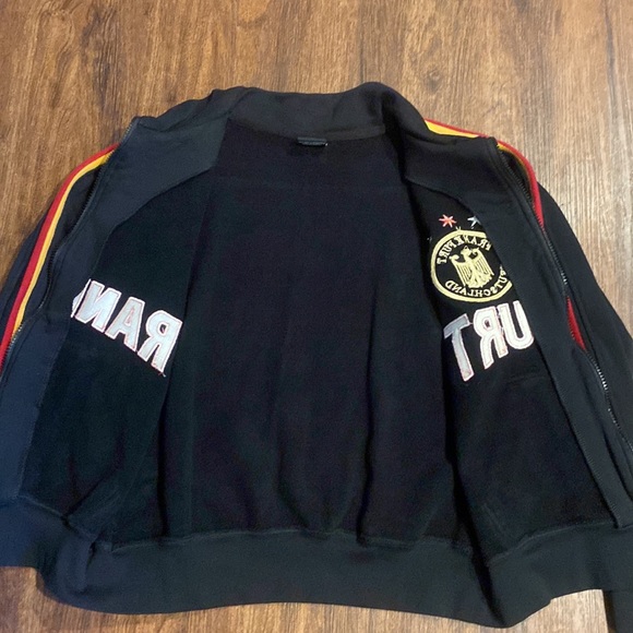 Frank Furt Deutschmark RMT Germany Embroidered Zip Up Sweatshirt-Size Small - Picture 8 of 12